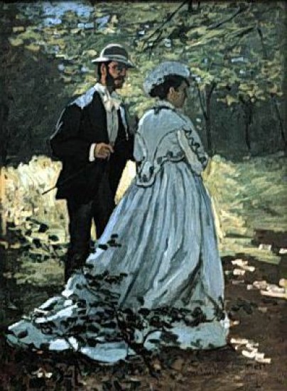 Monet Claude Oscar    Bazille e Camille