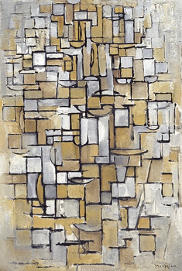 Mondrian Piet Composizione di linea e colore
